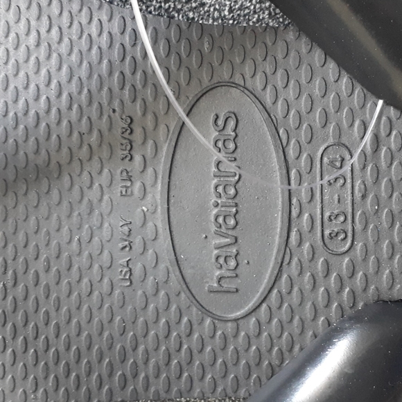 Havaianas Top Black Kids Size 33-34 Studded - SOLD ELSEWHERE - Picture 4 of 8